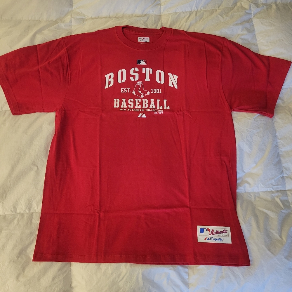 Majestic Athletics MLB Boston Red Sox Men's Red T Shirt, Size XL, New with tags